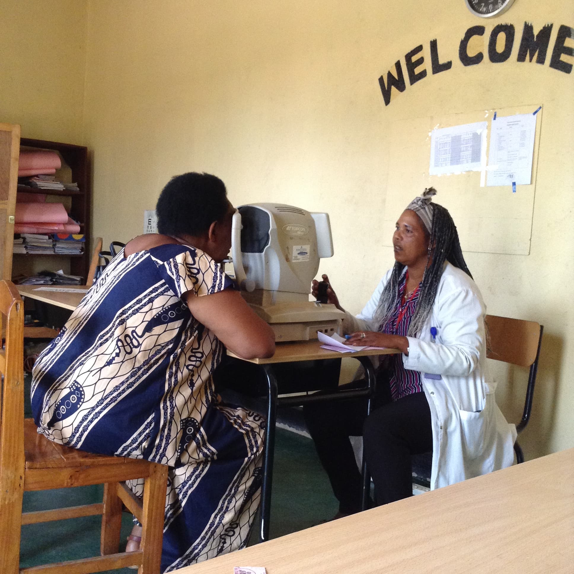 Eye checkup for community members